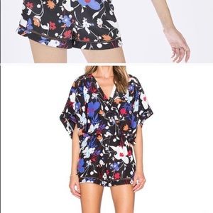 Like New Parker Kimono Romper 100% silk